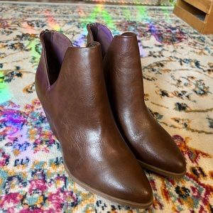 brown ankle booties